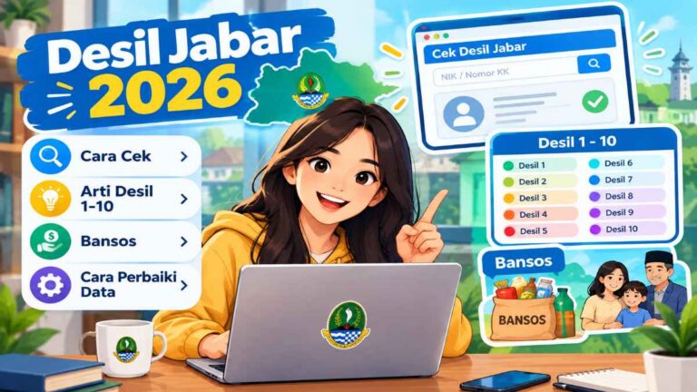 Desil Jabar 2026: Cara Cek, Arti Desil 1-10, Bansos, dan Cara Perbaiki Data