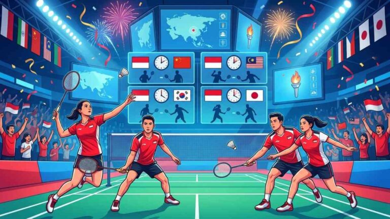 Jadwal Semifinal Bulu Tangkis Asian Games 2026 28 September: 4 Wakil Indonesia Bertanding, Cek Jam dan Lawannya