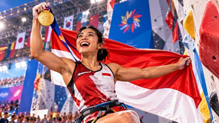 Hasil Panjat Tebing Asian Games 2026: Desak Made Raih Emas, Indonesia Bawa Pulang 1 Medali
