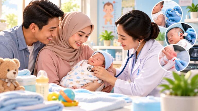 Perlindungan Kesehatan Bayi Baru Lahir 2026: Panduan Perawatan, Imunisasi, Skrining, dan Tanda Bahaya