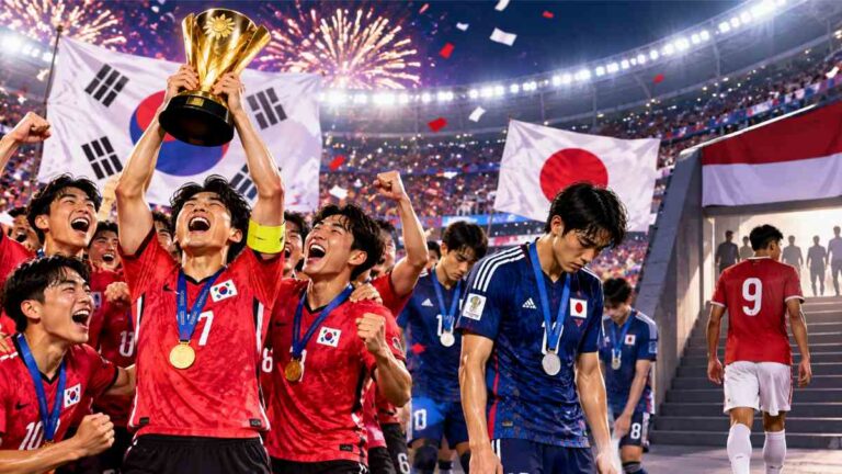 Sepak Bola Pria Asian Games 2026: Korea Selatan Juara Lagi, Jepang Runner-up, Indonesia Absen